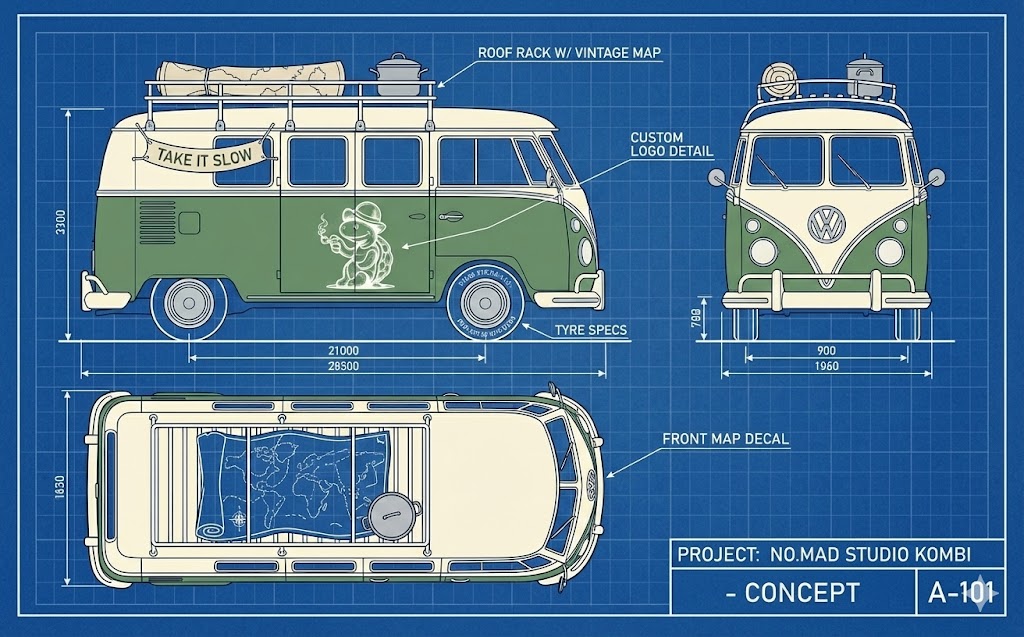 Arte Conceitual da Kombi